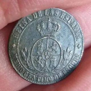 Moneda 1/2 Céntimo Escudo 1868