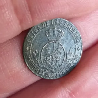 Moneda 1/2 Céntimo Escudo 1868