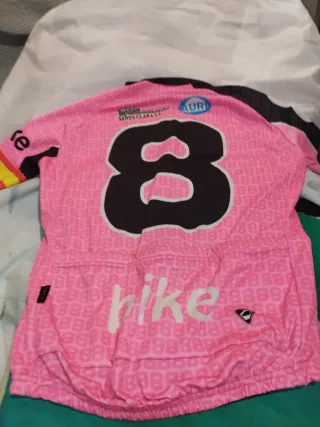 Maillot ciclismo rosa talla S