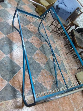 Estructura Cama Sofá Metálica Azul