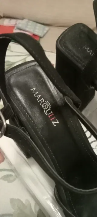 Tacones negros plataforma