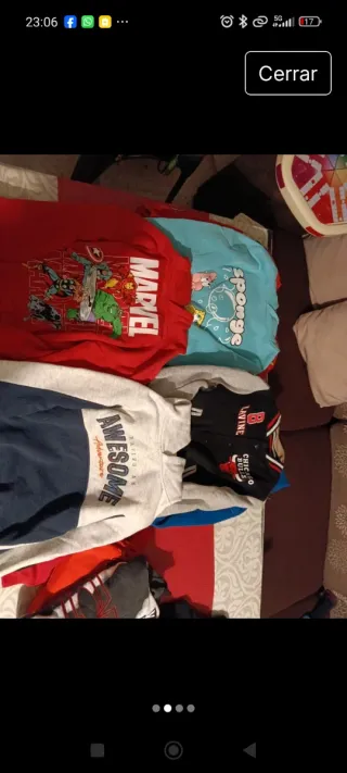 Lote Ropa Infantil Spiderman y Pikachu