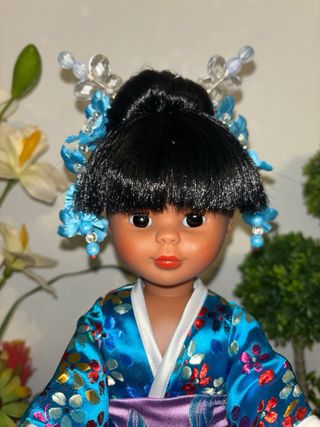 Muñeca Nancy Vestida de Geisha artesanal