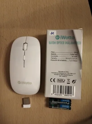 Ratón inalámbrico iWotto blanco