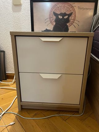 Mesita de noche Aksvoll IKEA 2 cajones