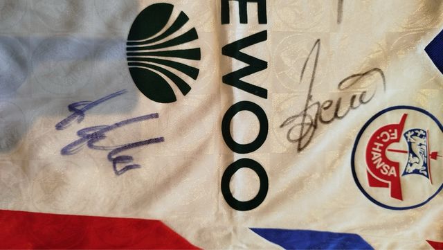 Camiseta FC Hansa Rostock Assinada temp 1996/97