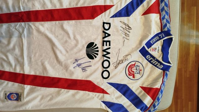 Camiseta FC Hansa Rostock Assinada temp 1996/97