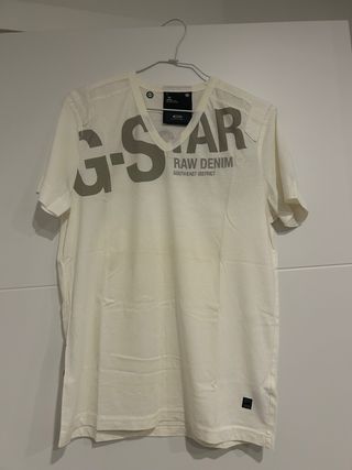 Camiseta G-Star RAW Blanca Talla L