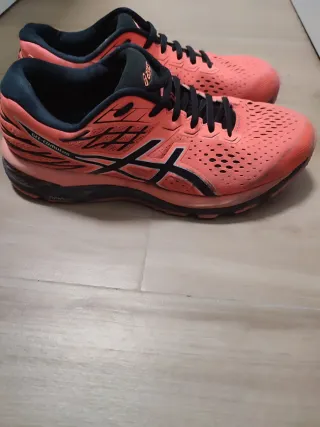 Zapatillas Asics Naranja y Negro