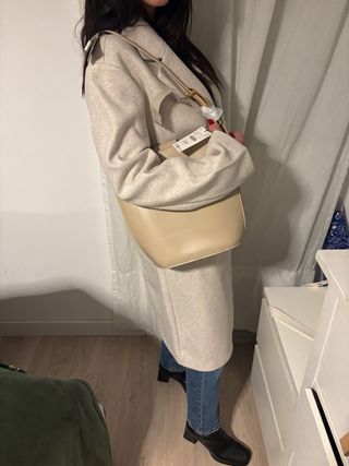 Cappotto lungo donna crudo