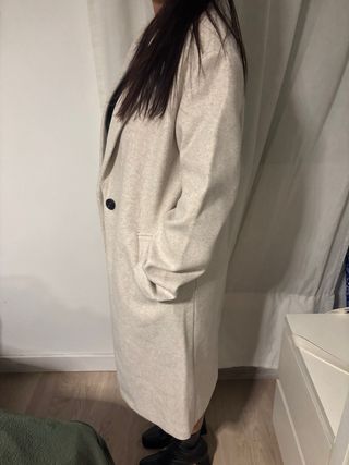 Cappotto lungo donna crudo