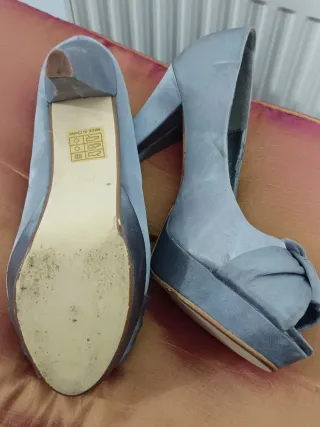 Zapatos de fiesta grises talla 38