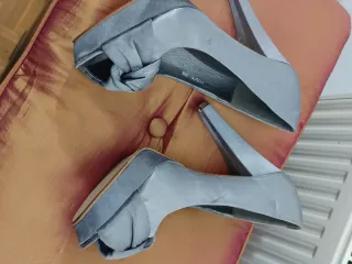 Zapatos de fiesta grises talla 38