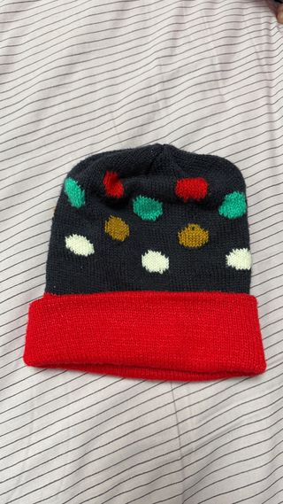 Gorro de lana invierno unisex puntos