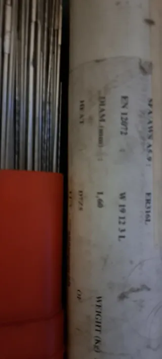 Varillas soldadura TIG Inox