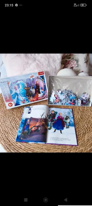 Puzzle Frozen 2 y Libro Frozen