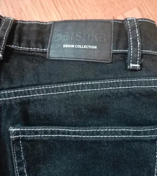Pantalón Cargo Bershka Negro Talla XS