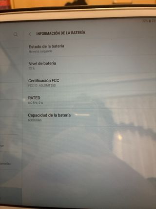 Samsung Galaxy Tab A Blanca