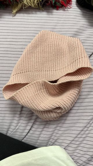 Gorro y bufanda braga niña rosa