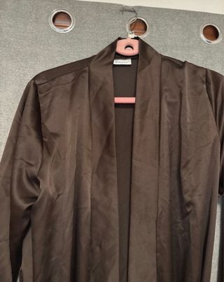 Bata larga mujer marrón