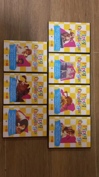 7 DVDs Pippi Calzaslargas