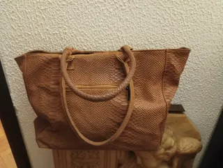 Bolso shopper italiano piel Vera Pelle
