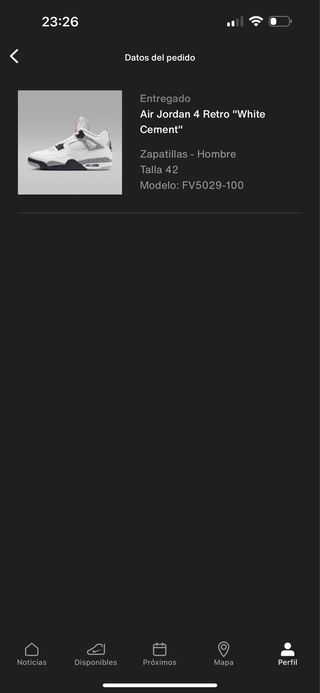 Air Jordan 4 Retro White Cement Talla 42 SNKRS