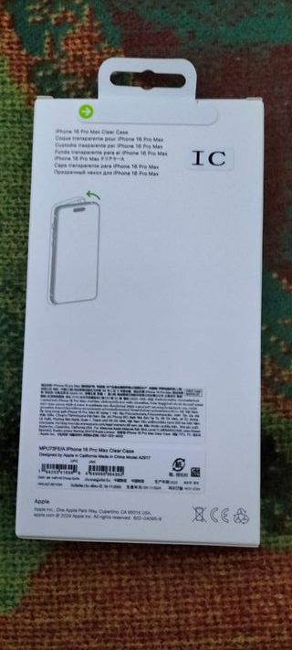 Funda iPhone 16 Pro Max Transparente Original