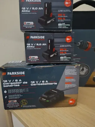 Taladro Parkside 12V Performance + 2 Baterías