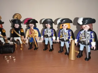 Playmobil-Lote Mosqueteros Palacio Real Pirata.