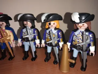Playmobil-Lote Mosqueteros Palacio Real Pirata.