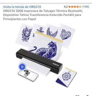Impresora Tatuaje Térmica Bluetooth ORGSTA S008