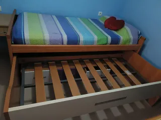 Cama nido doble con cajones