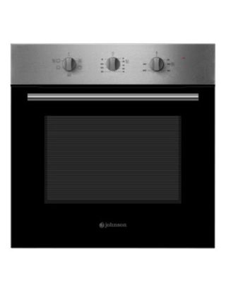 Horno Inox y Cristal Negro 4 Funciones