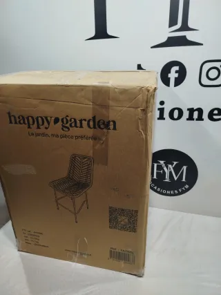 Confezione di 2 sgabelli da bar in rattan OKA