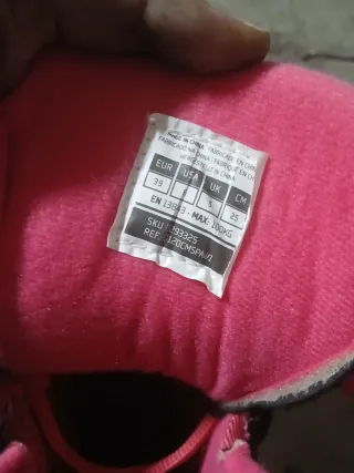 Patines en línea negros y rosas Talla 39