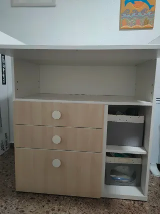 Cambiador Stuva Ikea Blanco/Roble Claro