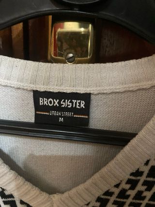 Jersey Brox Sister Negro/Blanco Talla M