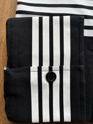 Camicia Burberry Nera con Strisce Bianche