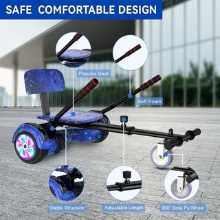 Hoverboard 6.5 con Go Kart y Luces LED. NUEVO