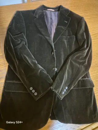 Americana negra de terciopelo Morada terciopelo