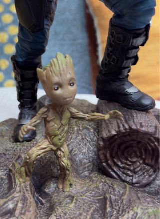 Diorama PVC Drax y Groot. Guardianes de la Galaxia