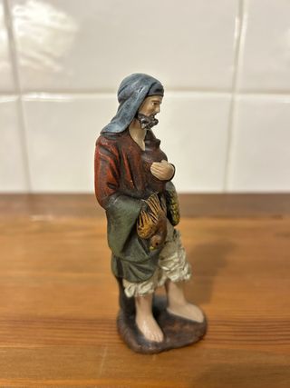 Pastor de barro para Belen 11,5cm