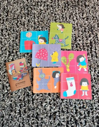 Puzzle de cubos de madera