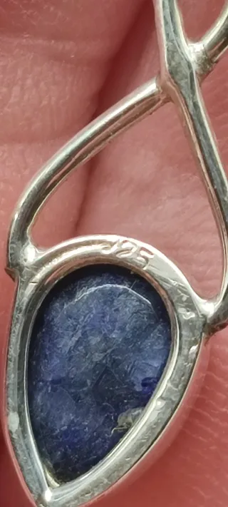 Pendientes Plata y Zafiro.