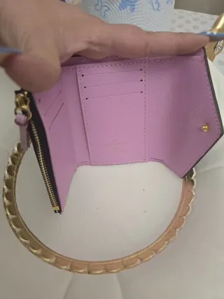 Portafoglio Louis Vuitton donna marrone e rosa