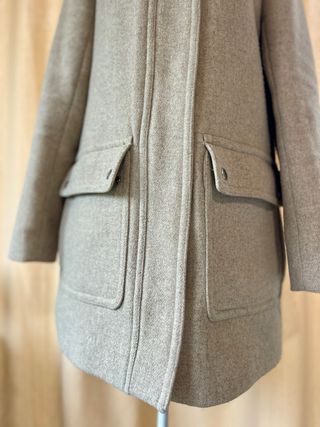 Cappotto J.Crew donna beige con cappuccio