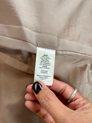 Cappotto J.Crew donna beige con cappuccio