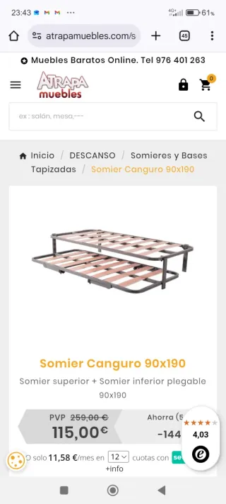 Cama nido doble con colchones en buen estado