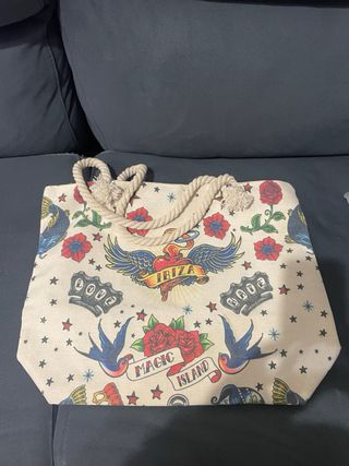 Bolso de playa grande con estampado